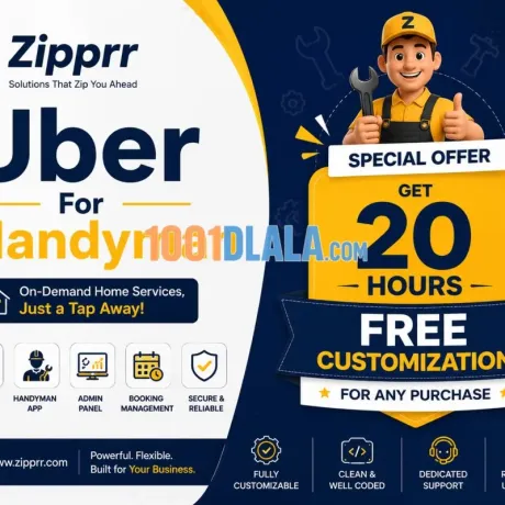 Title: Secure, Ready-to-Deploy Uber for Handyman App — From $490